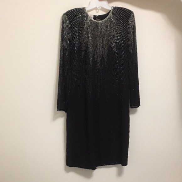 Laurence Kazar of New York Evening Dress - Vintage   Size XL - Picture 5 of 14